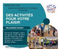 C'EST PARTI POUR UNE NOUVELLE SAISON D'ACTIVITES ASCD