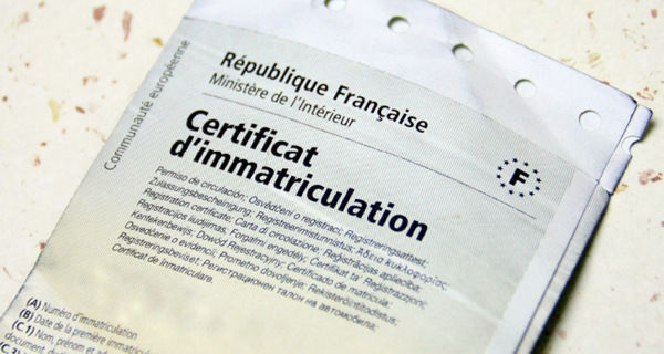 Les démarches pour le certificat d'immatriculation