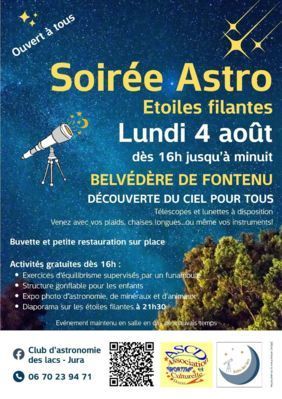SOIREE ETOILES FILANTES